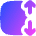 Dimension Vertical Icon from Flex Gradient Set