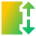 Dimension Vertical Icon from Sharp Gradient Set