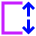 Dimension Vertical Icon from Sharp Neon Set