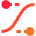 Ease In Out Icon from Sharp Gradient Set