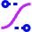 Ease In Out Icon from Sharp Neon Set
