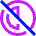 Edit Contrast Off Icon from Sharp Neon Set