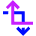 Edit Crop Transform Rotate Icon from Sharp Neon Set
