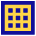 Grid Dots Icon from Sharp Pop Set