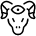 Fantasy Medieval Demon Hunter Goat Head Eye 1