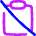 Clipboard Content Paste Off Icon from Flex Neon Set