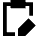 Clipboard Task Note Edit Icon from Sharp Remix Set