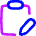 Clipboard Task Note Edit Icon from Flex Neon Set