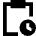 Clipboard Task Pending Action Icon from Sharp Remix Set