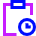 Clipboard Task Pending Action Icon from Sharp Neon Set