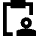 Clipboard Task Person In Charge Icon from Sharp Remix Set