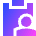 Clipboard Task Person In Charge Icon from Sharp Gradient Set