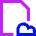 Document File Cloud Online Backup Icon from Sharp Neon Set