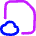 Document File Cloud Online Backup Icon from Flex Neon Set
