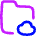 Document Folder Cloud Online Backup Icon from Flex Neon Set