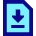 File Document Download Save Icon from Sharp Pop Set