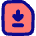File Document Download Save Icon from Flex Pop Set