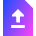 File Document Upload Publish Icon from Sharp Gradient Set