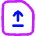 File Document Upload Publish Icon from Flex Neon Set