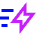 Flash Fast Speed Icon from Sharp Neon Set