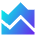 Chart Area Icon from Sharp Gradient Set