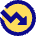 Chart Circle Down Loss Icon from Sharp Pop Set