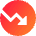 Chart Circle Down Loss Icon from Sharp Gradient Set