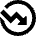Chart Circle Down Loss Icon from Sharp Remix Set