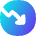 Chart Circle Down Loss Icon from Flex Gradient Set