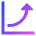 Chart Profit Growth Skyrocketing Icon from Sharp Gradient Set