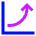Chart Profit Growth Skyrocketing Icon from Sharp Neon Set