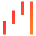 Chart Waterfall Icon from Sharp Gradient Set