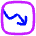 Growth Analytics Chart Down Loss Icon from Flex Neon Set