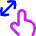 Finger Gesture Pinch Icon from Flex Neon Set