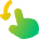 Finger Gesture Swipe Down Icon from Flex Gradient Set