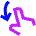 Finger Gesture Swipe Down Icon from Sharp Neon Set