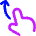 Finger Gesture Swipe Up Icon from Flex Neon Set