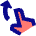 Finger Gesture Swipe Up Icon from Sharp Pop Set