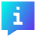 Chat Bubble Info Help Icon from Sharp Gradient Set