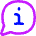 Chat Bubble Info Help Icon from Flex Neon Set