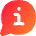 Chat Bubble Info Help Icon from Flex Gradient Set