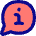 Chat Bubble Info Help Icon from Flex Pop Set