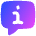 Chat Bubble Info Help Circle Icon from Flex Gradient Set