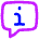 Chat Bubble Info Help Circle Icon from Flex Neon Set