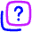 Help Question Square Stack Icon from Flex Neon Set