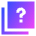 Help Question Square Stack Icon from Sharp Gradient Set