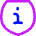 Shield Privacy Tip Info Icon from Flex Neon Set