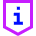 Shield Privacy Tip Info Icon from Sharp Neon Set