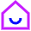 Home Smile Icon from Sharp Neon Set