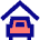 Car Garage Icon from Sharp Pop Set